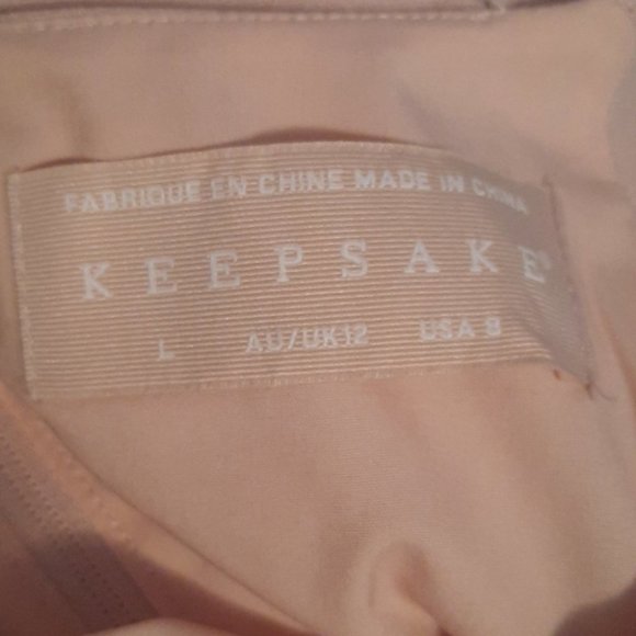 KEEPSAKE No Control Blush Pink Maxi Dress L/8 - Picture 4 of 4
